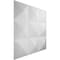 Ekena Millwork Benson EnduraWall Decorative 3D Wall Panel, White, 19 5/8"W x 19 5/8"H WP20X20BEWH - alternate 6